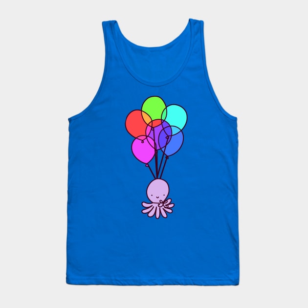 Balloon Octopus Tank Top by saradaboru